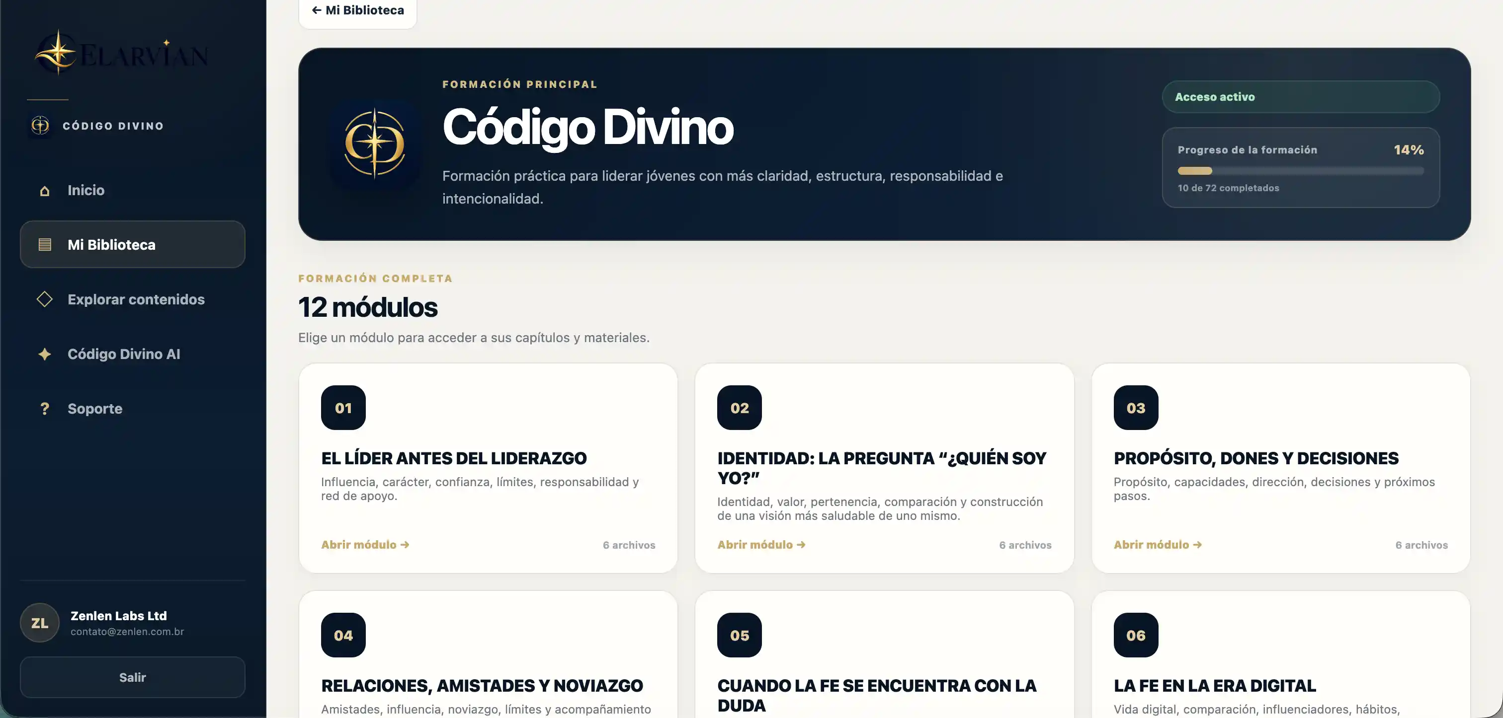 Módulos Código Divino